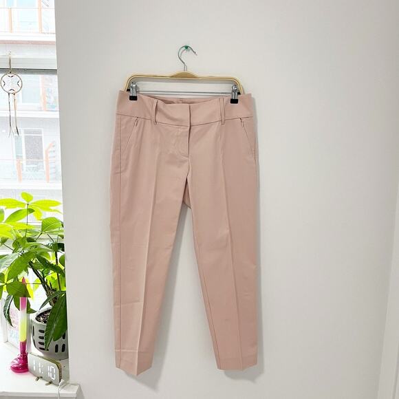 Ann Taylor Pink Crop Trouser Pants Size 8 - Picture 1 of 5